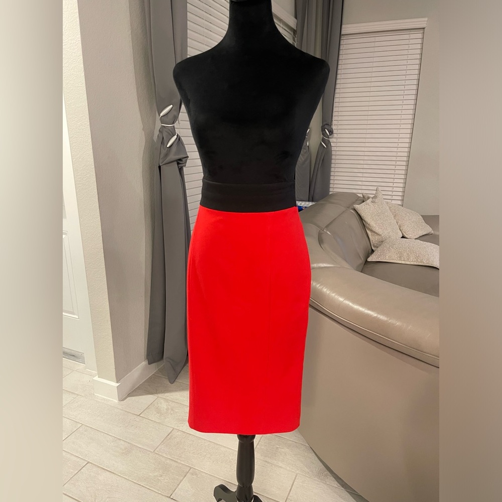 L’Wren Scott red Kim k Pencil Skirt Sz. 44